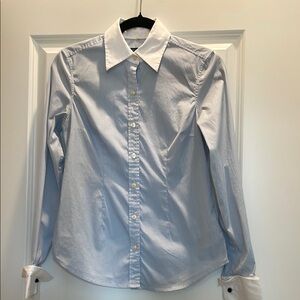 Blue and White Dress Shirt